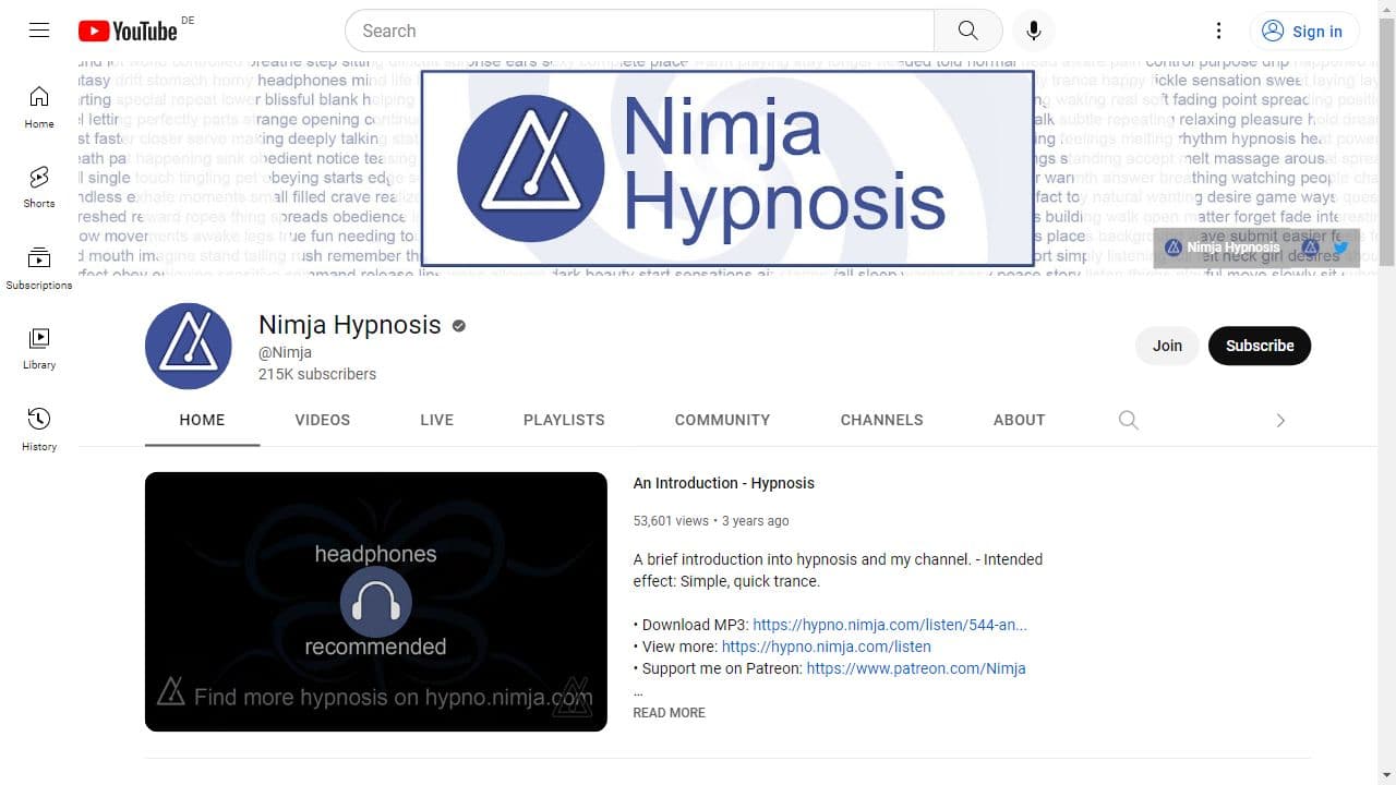 Background image of Nimja Hypnosis