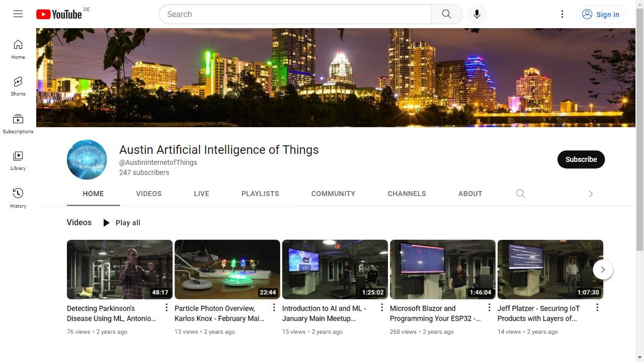 Background image of Austin Artificial Intelligence of Things