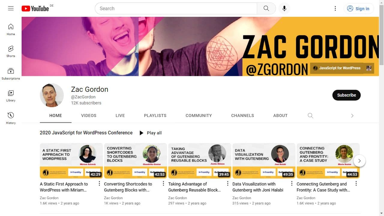 Background image of Zac Gordon