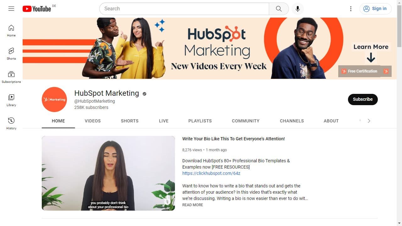 Background image of HubSpot Marketing 