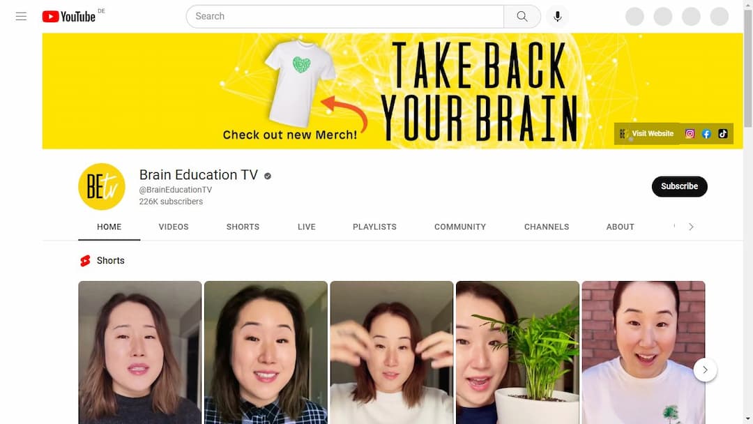 Background image of Brain Education TV