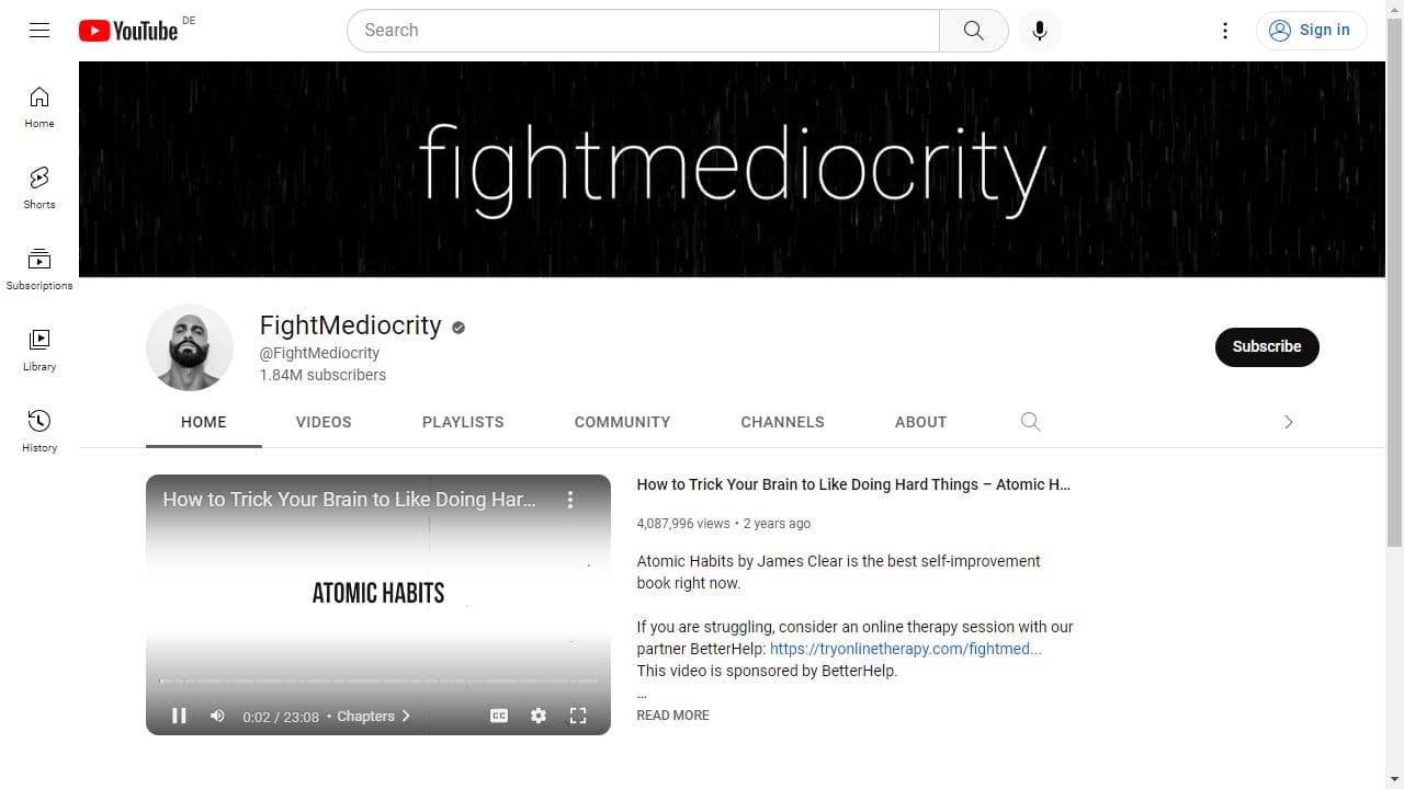 Background image of FightMediocrity