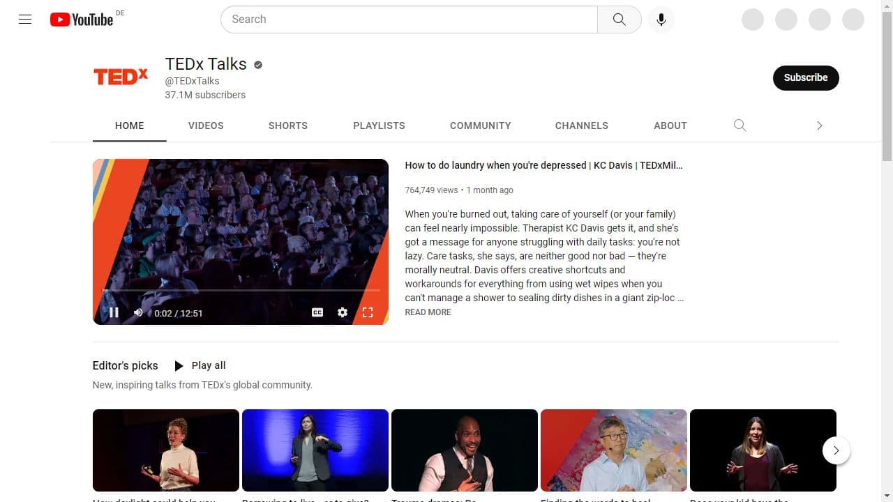 Background image of TEDx Talks