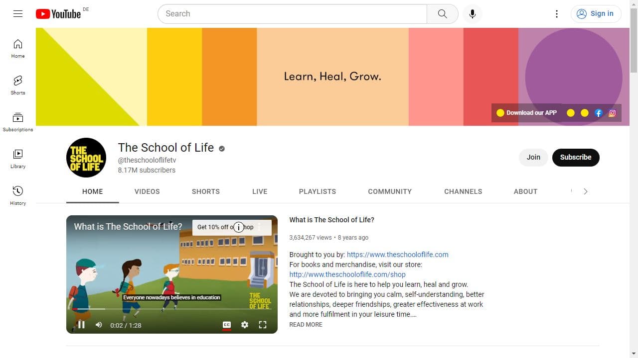 Background image of The School of Life