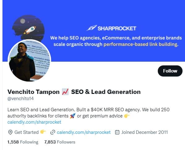 Background image of Venchito Tampon  SEO & Lead Generation