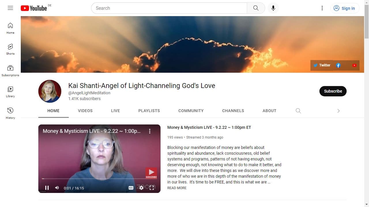 Background image of Kai Shanti-Angel of Light-Channeling God's Love
