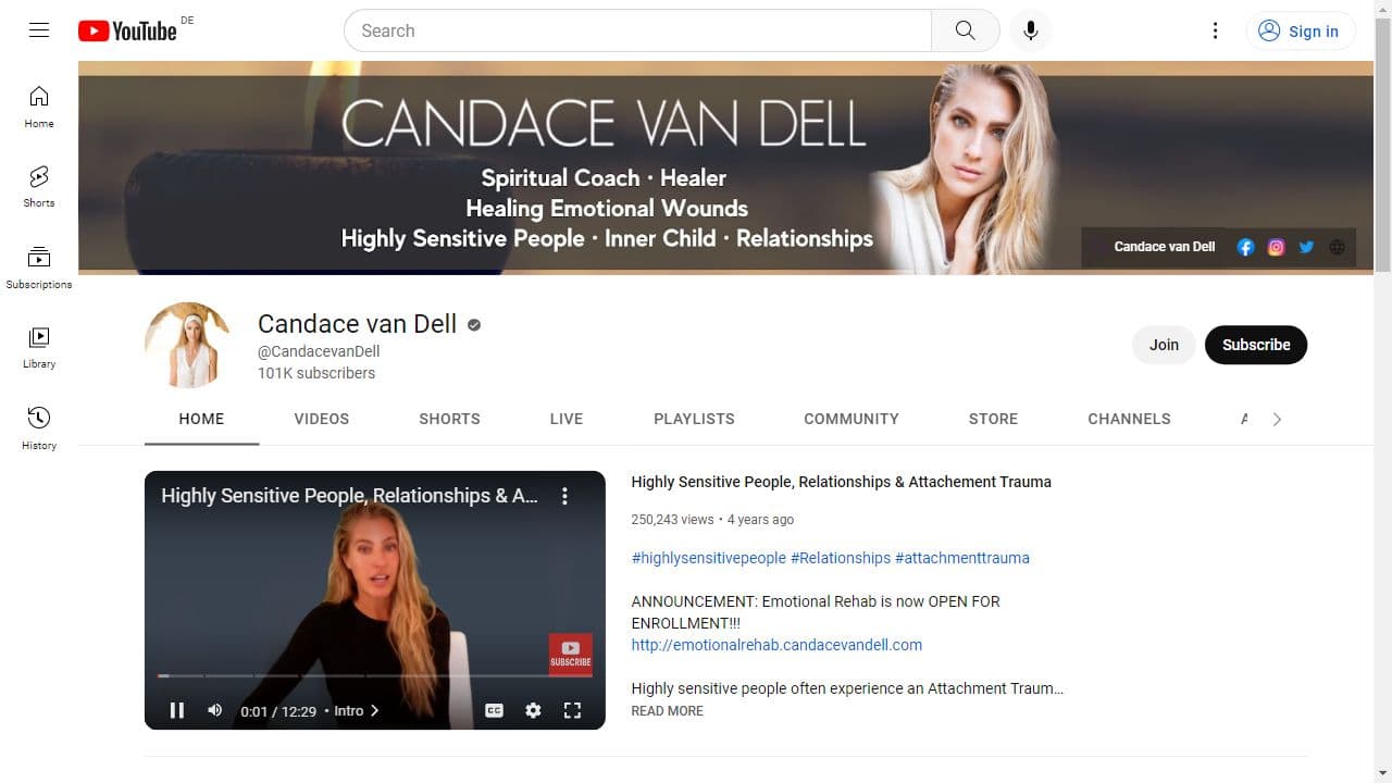 Background image of Candace van Dell