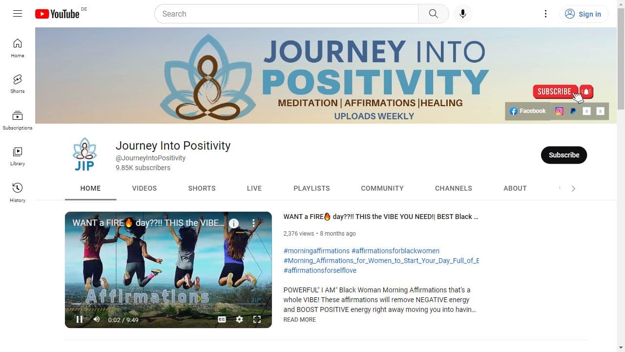 Background image of Journey Into Positivity