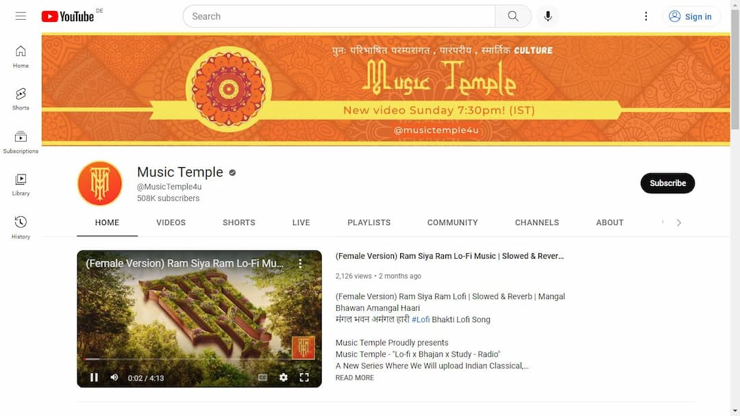 Background image of Music Temple