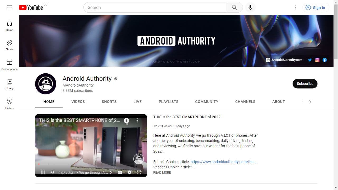 Background image of Android Authority