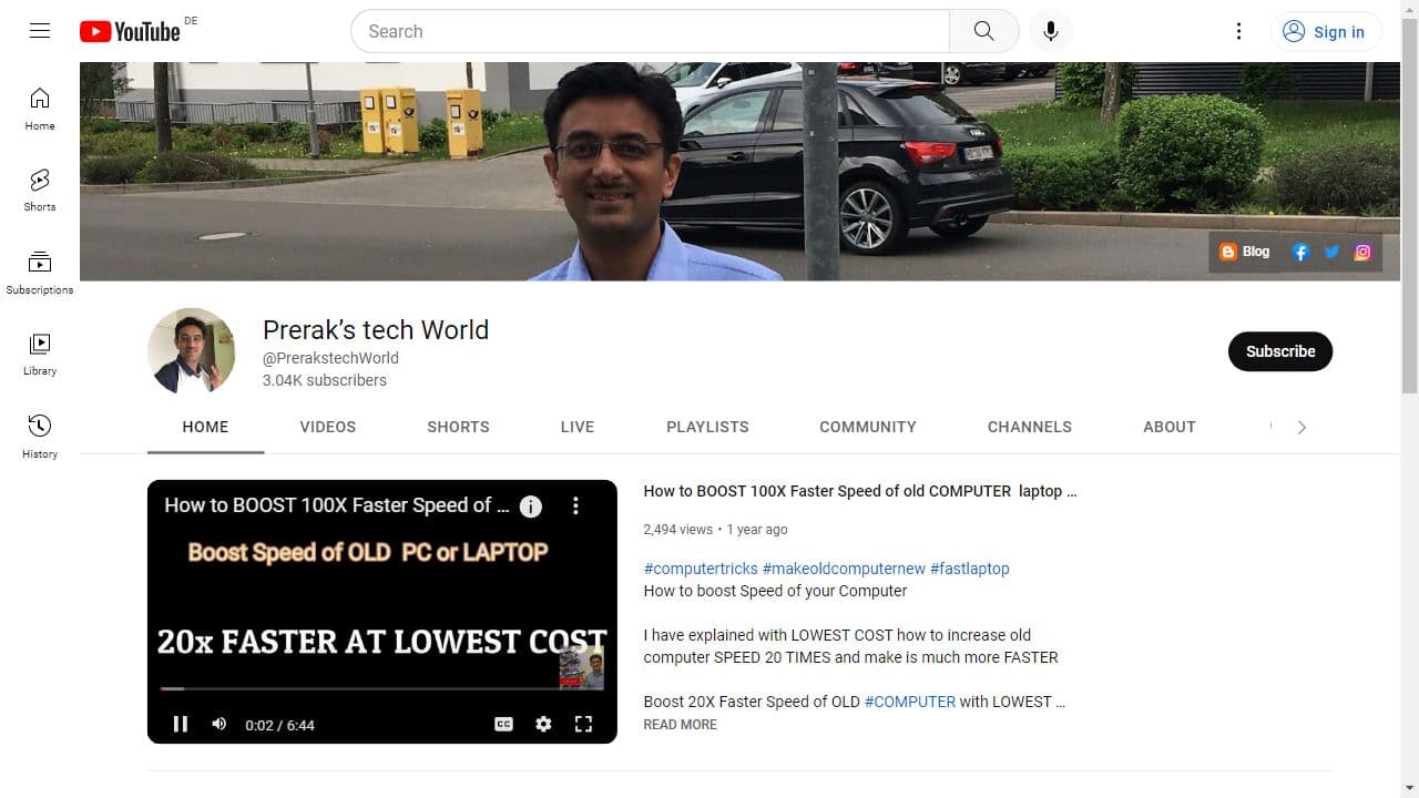 Background image of Prerak's tech World