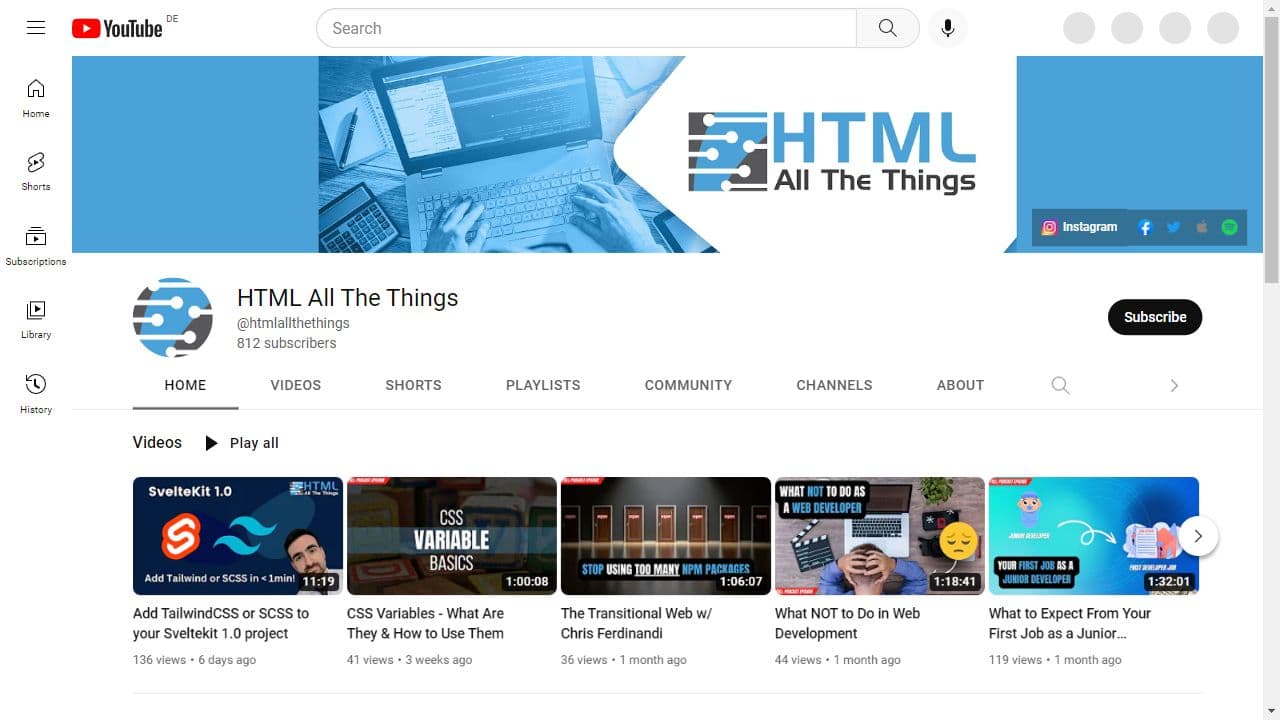 Top 9 HTML YouTube Channels for Developers!